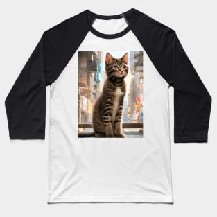 Cute Funny Kittens Beautiful Cats Baseball T-Shirt